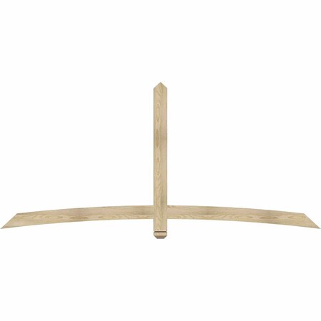 Ekena Millwork Bellingham Rough Sawn Timber Gable Bracket, Douglas Fir, 96"W x 44"H x 2"D x 4"F, 11/12 Pitch GBW096X44X0204BEL00RDF